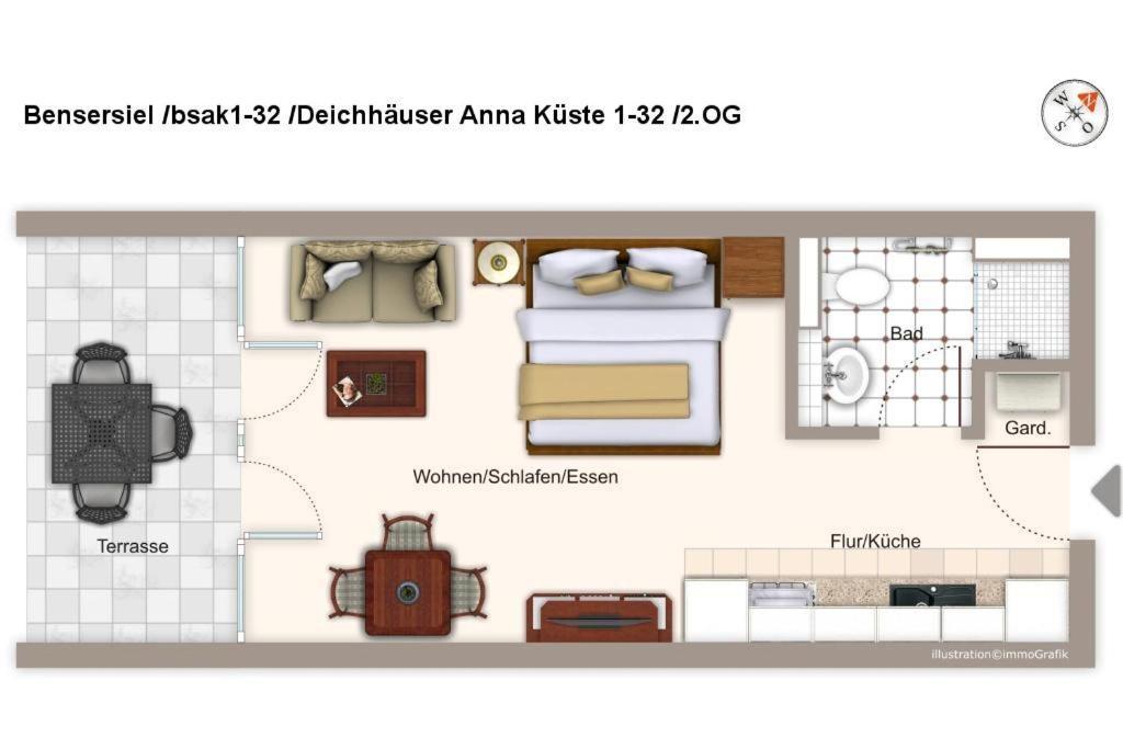 Deichhaeuser Anna Kueste Deichhaeuser Anna Kueste 1-32 ベンサージール エクステリア 写真